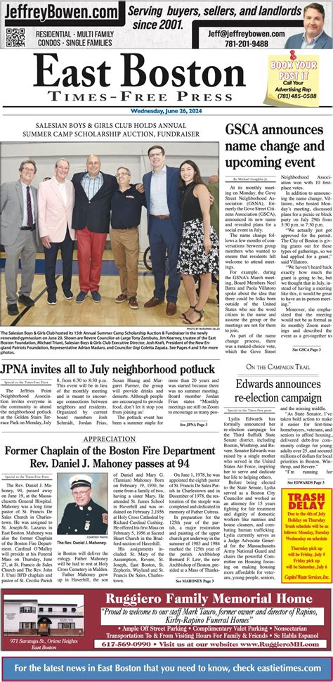 Obituaries - East Boston Times-Free Press