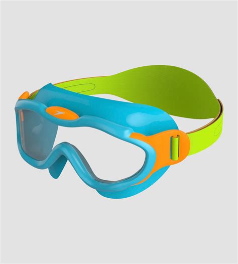 Buy Speedo Sea Squad Mask -Blue-Green Swim Goggles Online | Speedo India