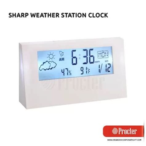 Sharp Weather Station Clock A104 in bulk for corporate gifting | Power ...