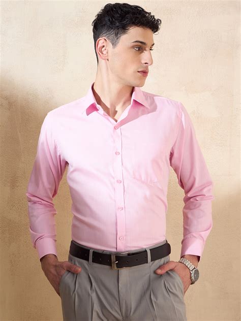 Pink Regular Fit Formal Shirt - Smart Fit - Dennison – Dennison Fashion ...