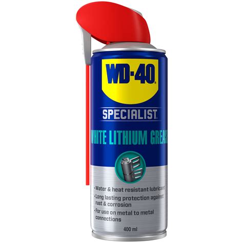 WD-40® 44390 Specialist White Lithium Grease Aerosol 400ml | Rapid ...