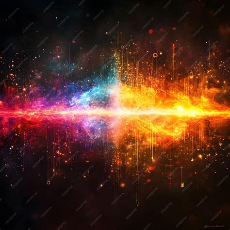 Vibrant depiction of the electromagnetic spectrum showcasing visible ...