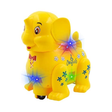 Buy WISHKEY Plastic Animal Bump and Go Toy for Kids, Musical Animal Toy ...