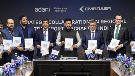 Adani, Embraer sign MoU to build regional aircraft in India, set up ...