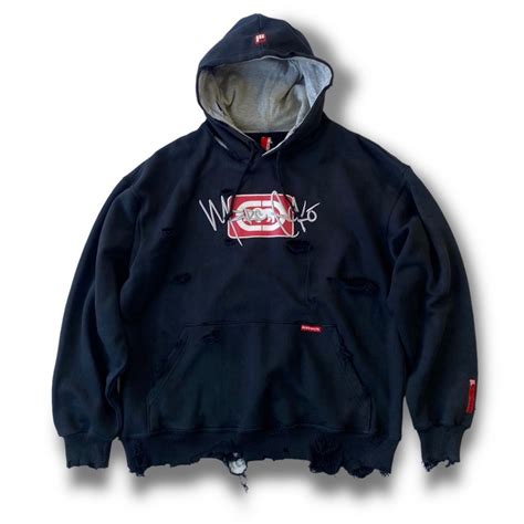 ♾ECKO♾ Logo design crushed hoodie size XL | ELCASION/ELCA