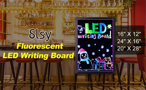 男性に人気！ LED handwriting board 消去可能なLEDルミナス文字の看板メッセージボードネオン効果レストランメニュー ...
