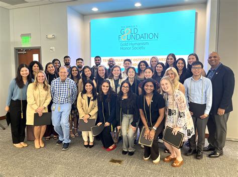 UNTHSC TCOM chapter of the Arnold P. Gold Foundation's Gold Humanism ...