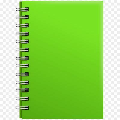 Green Notebook Transparent Background HI2JN7NE - Pngsource