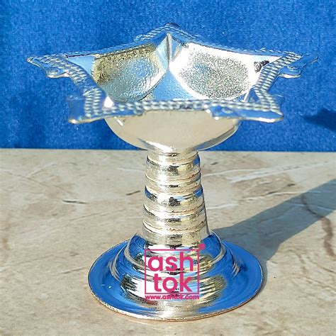 Shop German Silver Star Diya Stand - Unique Festive Decor – Ashtok