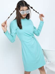 Tokyo Talkies Women A-line Light Blue Dress - Buy Tokyo Talkies Women A ...