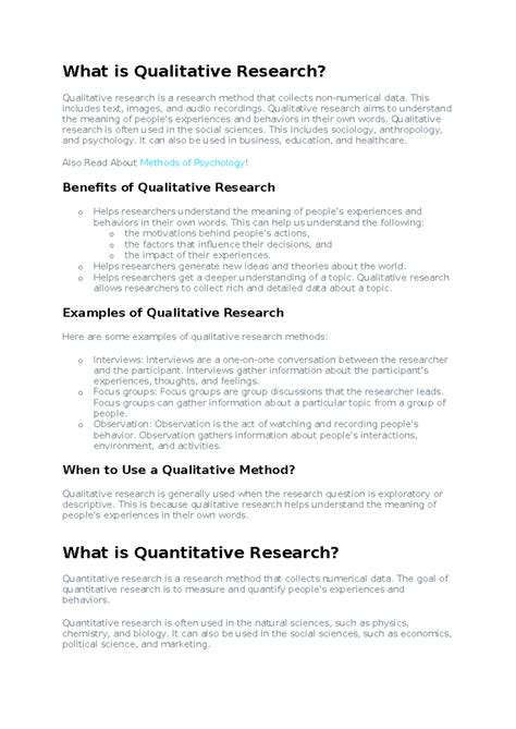 Research Methodology - GOOD - What is Qualitative Research? Qualitative ...