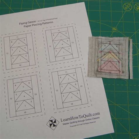 Foundation piecing Tutorial 的图像结果