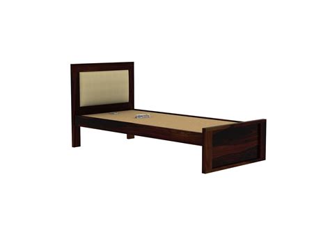 Beds : Buy Harris Single Bed Without Storage (Walnut Finish) Online ...