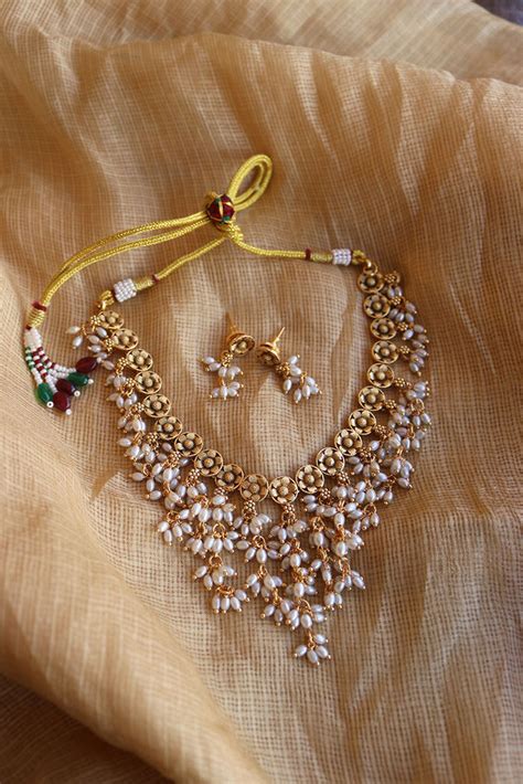 Cluster pearls Flower Set – zahana