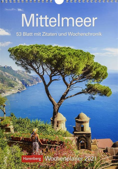 Amazon.in: Buy Mittelmeer Kalender 2021: Wochenplaner, 53 Blatt mit ...