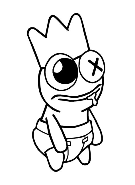 Baby Blue Rainbow Friend coloring page - Download, Print or Color ...