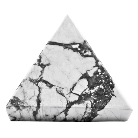 Howlite Pyramid - Premium Crystal Pyramids