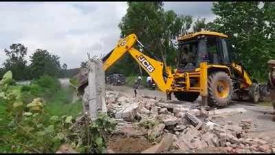 Rampur administration razes boundary wall of resort of Azam Khan's son ...