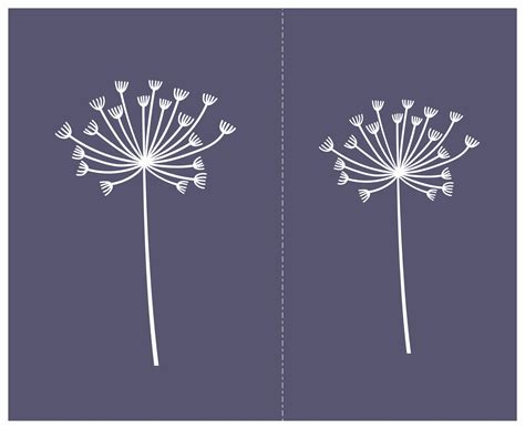 Dente-de-leão 15m - stencil 16 x 13 cm - Soft Stencil