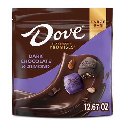 Dove Promises Dark Chocolate Almond Candy - 12.67 oz Bag - Walmart.com