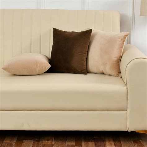 Buy Yellow Weaves Soft Velvet Fabric 250 TC Cushion Cover 24 X 24 ...