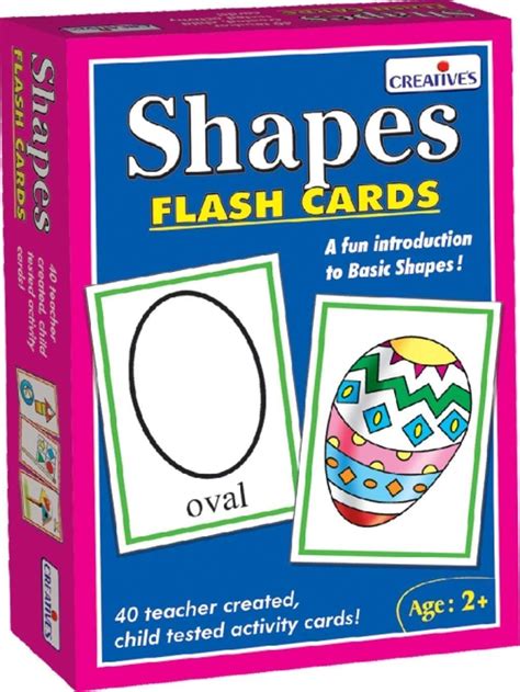 Buy Creative Educational Aids P. Ltd. - CRE0521 Shapes - Flash Cards ...