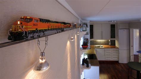 Model Train Layout Near Ceiling 的图像结果
