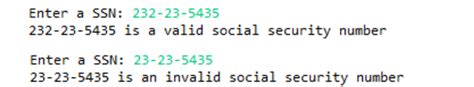 Image result for Java SSN Format