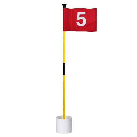 KINGTOP Miniature Golf Flagstick, Practice Putting Green Flags for Yard ...