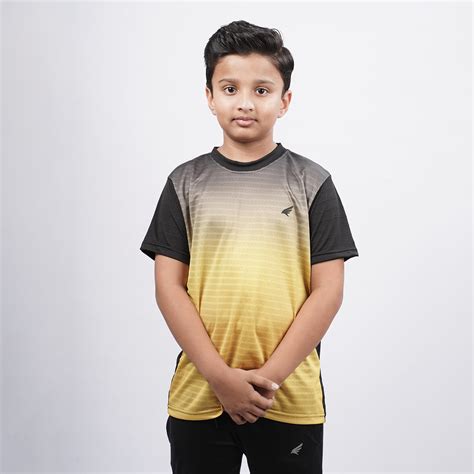 Boys Printed Round Neck Sports T-Shirt – Cedrafil