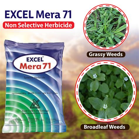 Excel Mera 71 Herbicide ( Glyphosate 71% Sg) - 100 GM – Agriplex