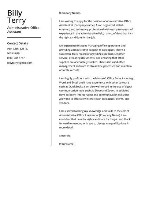 Administrative Assistant Job Description Template