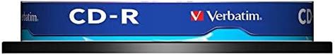 Verbatim 43437 CD-R 700MB 80 Minute 52x Recordable Blank Disc (Pack of ...