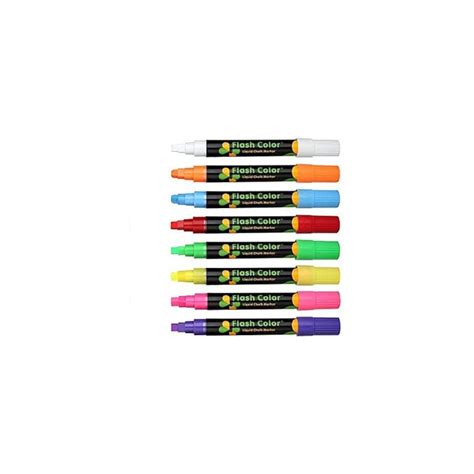 Techzere Liquid Chalk Markers, Fluorescent Neon Chalkboard Chisel ...