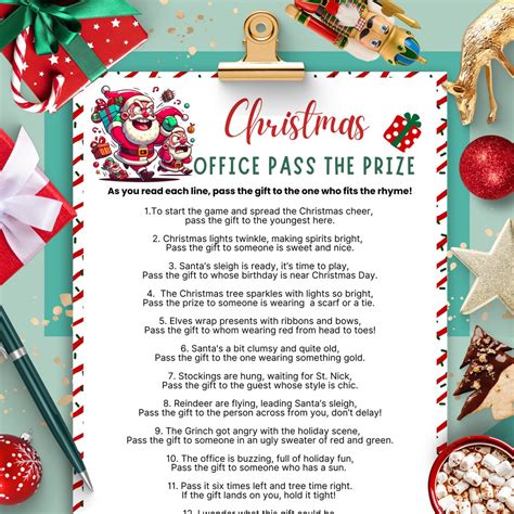 Christmas Pass the Gift Game, Work Christmas Games, Office Christmas ...