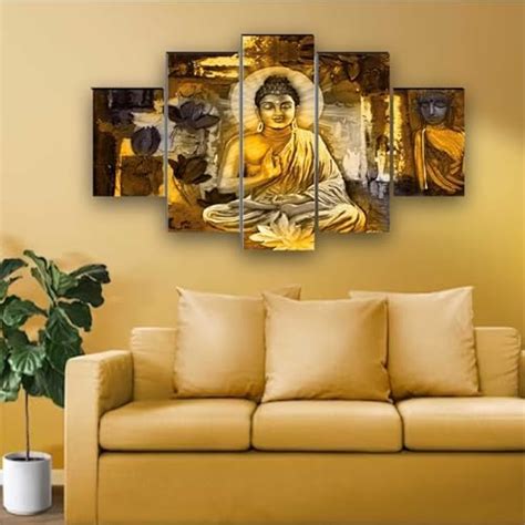 SAF Set of 5 Islamic Haz Makka madina Religious modern art Home ...