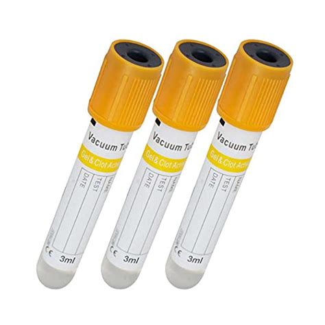 Buy 100pcs 3mL Vacuum Blood Collection Tubes Glass Blood Tubes ...