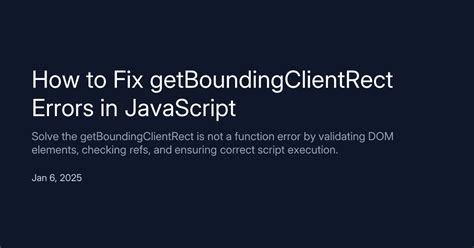 Get Bounding Client Rect JavaScript 的图像结果
