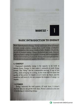 Energy and Environment SIMP questions with Answers-18ME751 - Define ...
