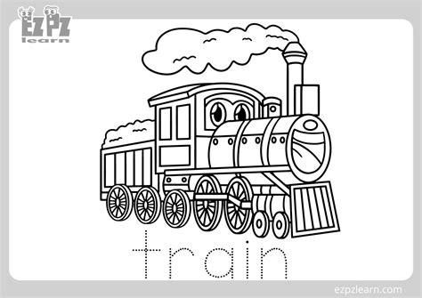 Coloring Sheet Of A Train