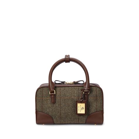 Herringbone Tweed Small Emerie Satchel for Women | Ralph Lauren® IN