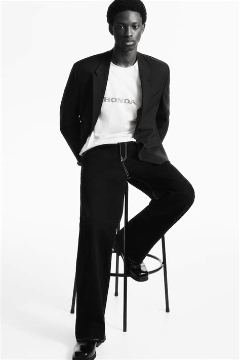Men’s White/Honda Loose Fit T-shirt | H&M IN