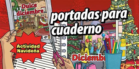 Portadas para cuaderno: diciembre