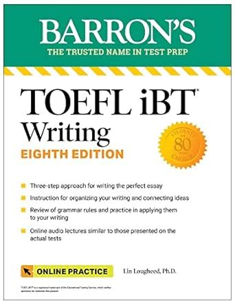 Buy TOEFL iBT Writing with Online Audio, Eighth Edition (Barron's Test ...