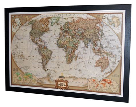Framed World Map 的图像结果