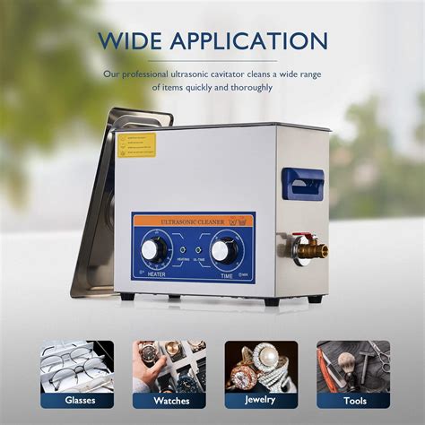 Buy CREWORKS Ultrasonic Cleaner with Heater and Timer, 1.7gal Digital ...