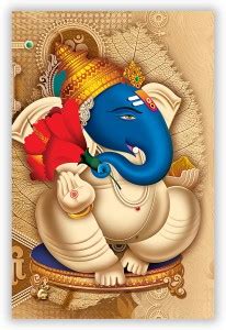 Lord Ganesha Photo Poster With Uv Textured Room Decoration S019 Fine ...