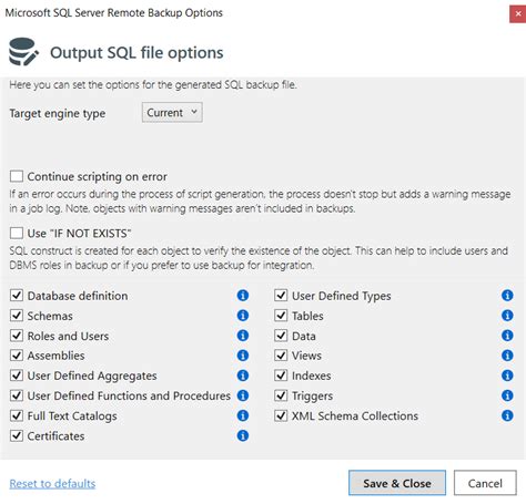 SQL Server Backup Options 的图像结果