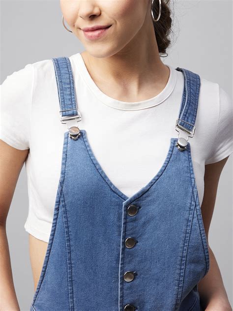Women's Denim Lycra Dungaree (T Shirt not included) – Stylestone