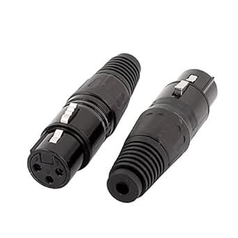 BIG BOOM® 2 Pcs Microphone 70mm 3 Pin XLR Female Jack Audio Cable ...